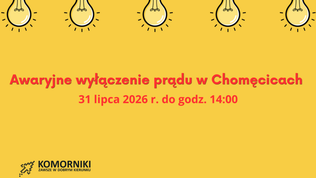 Awaryjne wyłączenie prądu w Chomęcicach