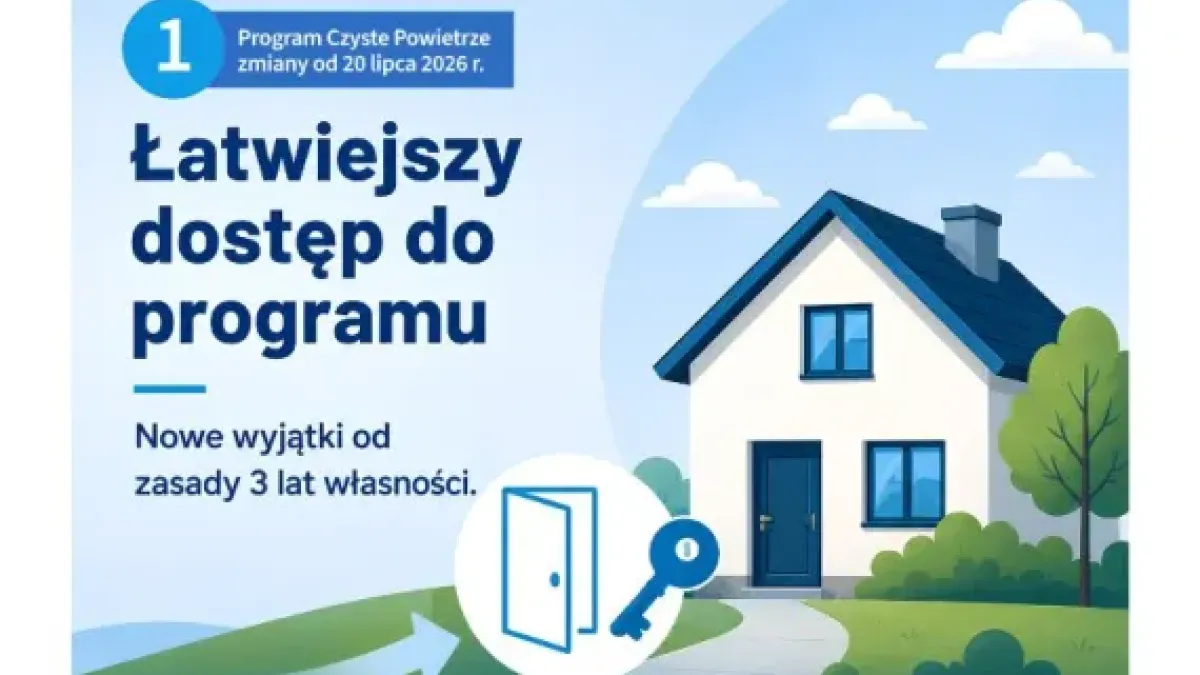 Zmiany w Programie Czyste Powietrze. Od 20 lipca łatwiej skorzystasz z dotacji!