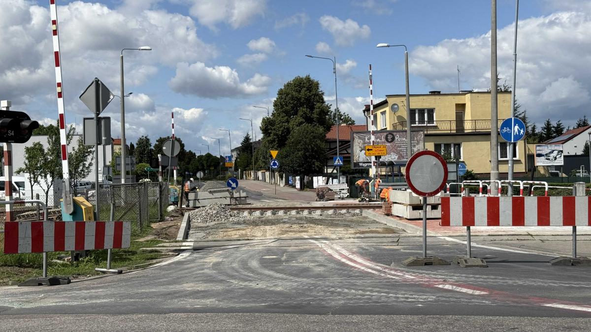 Zmiany przy przejazdach kolejowych w Wągrowcu: Bartodziejska zamknięta do 13 lipca, Kościuszki w kolejce od 16 lipca