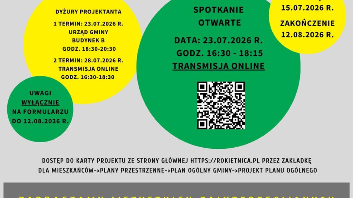 Konsultacje społeczne projektu Planu ogólnego gminy Rokietnica