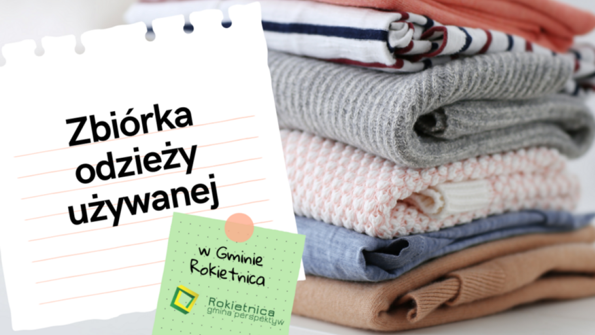 Zbiórka odzieży używanej na terenie Gminy Rokietnica w II połowie 2026 roku