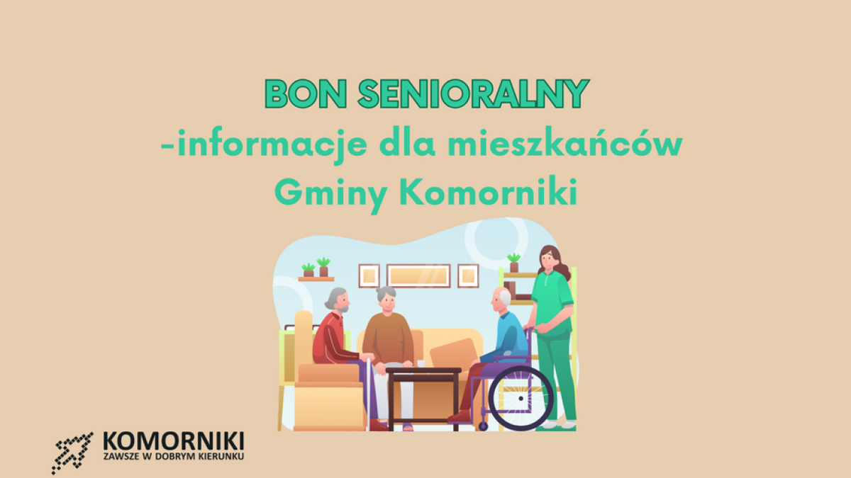Bon senioralny- informacje dla Mieszkańców gminy Komorniki