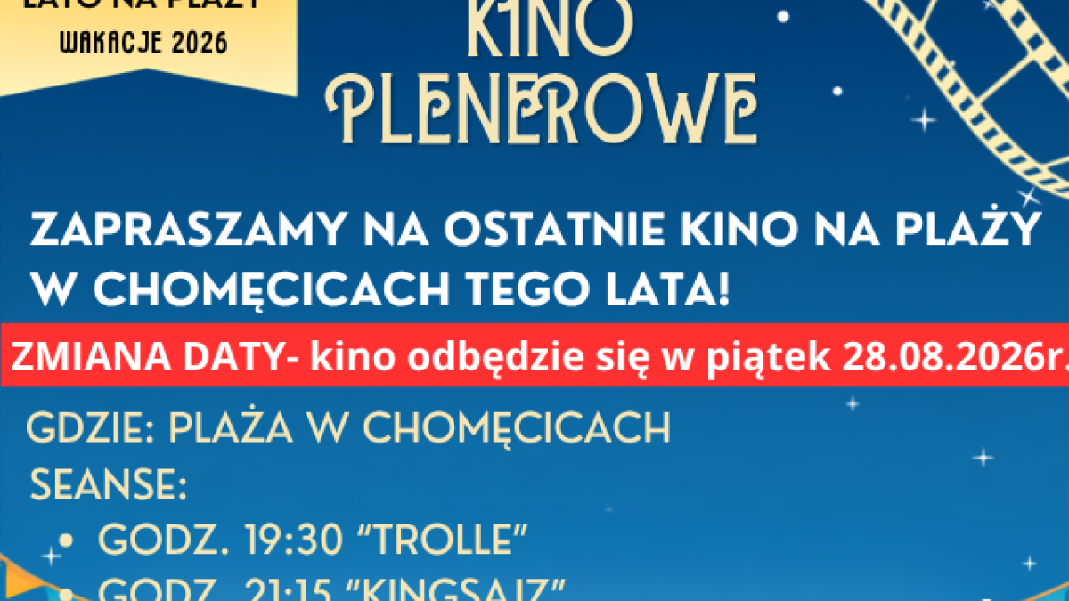 PRZENOSIMY KINO PLENEROWE!