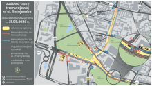 Budowa tramwaju na ul. Ratajczaka przechodzi w kolejny, bardzo widoczny etap