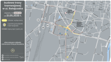 Budowa tramwaju na ul. Ratajczaka przechodzi w kolejny, bardzo widoczny etap