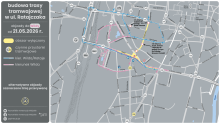 Budowa tramwaju na ul. Ratajczaka przechodzi w kolejny, bardzo widoczny etap