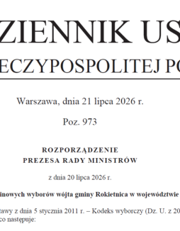 Przedterminowe wybory wójta w Rokietnicy 27 września 2026. Jest rozporządzenie premiera - Rokietnica