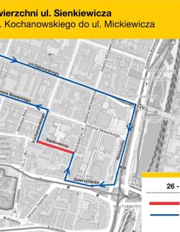 Remont ul. Sienkiewicza w Poznaniu: terminy, zamknięcie i objazd - Poznań