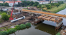 Rozpoczął się montaż stalowej konstrukcji północnej nitki Mostu Chrobrego w Poznaniu - Poznań